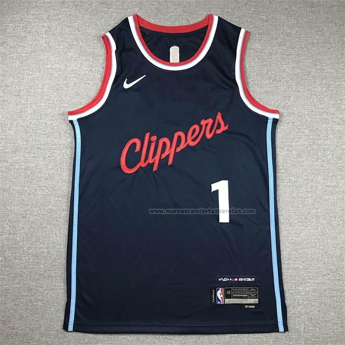 Camiseta Los Angeles Clippers James Harden NO 1 Icon 2024-25 Azul